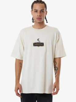 Online Thrills Above It All Oversize Fit Tee - Light Grey LightGrey