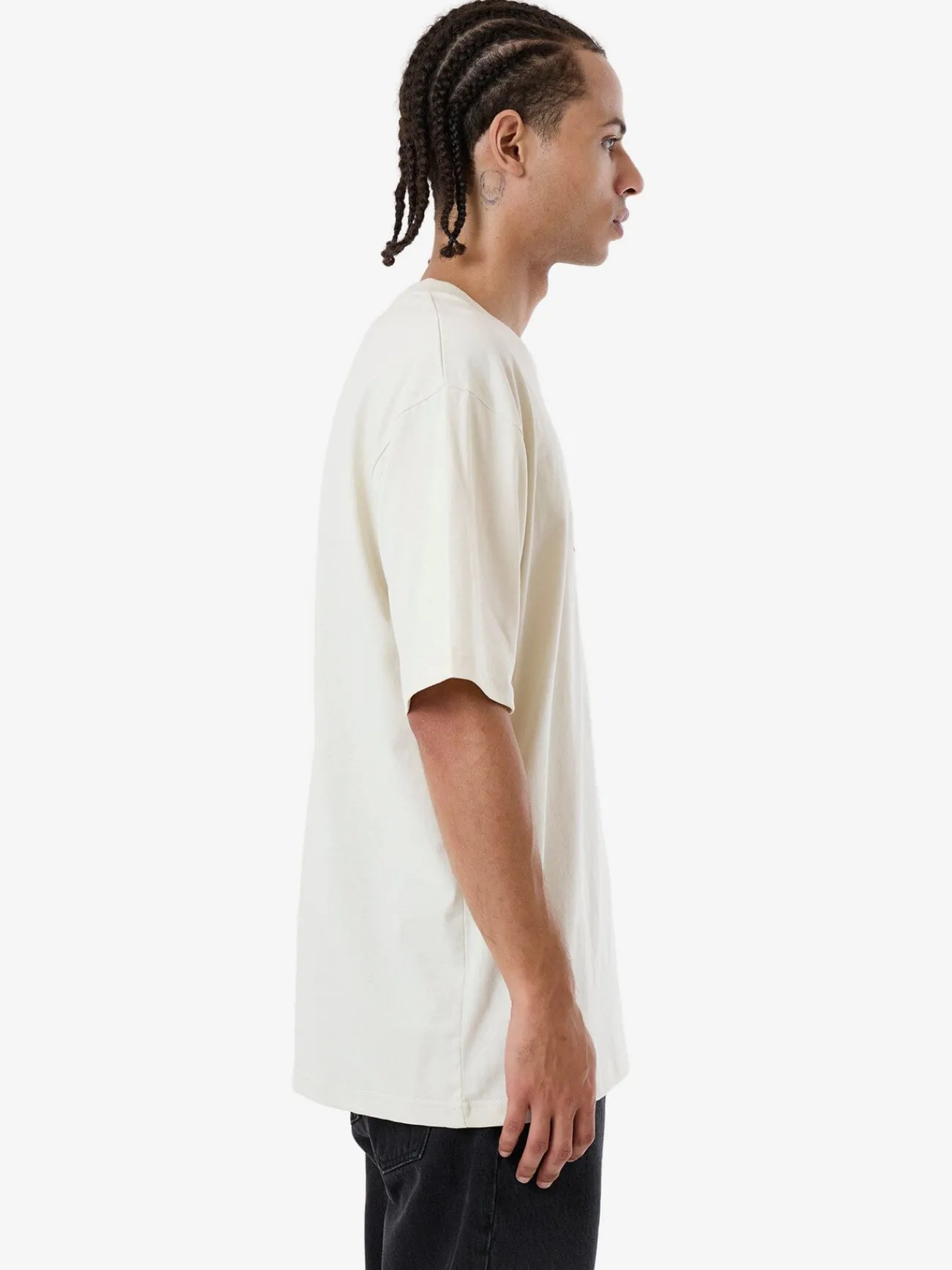 Online Thrills Above It All Oversize Fit Tee - Light Grey LightGrey