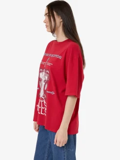 Fashion Thrills Age of Deception Oversized Tee - Chilli Pepper ChilliPepper