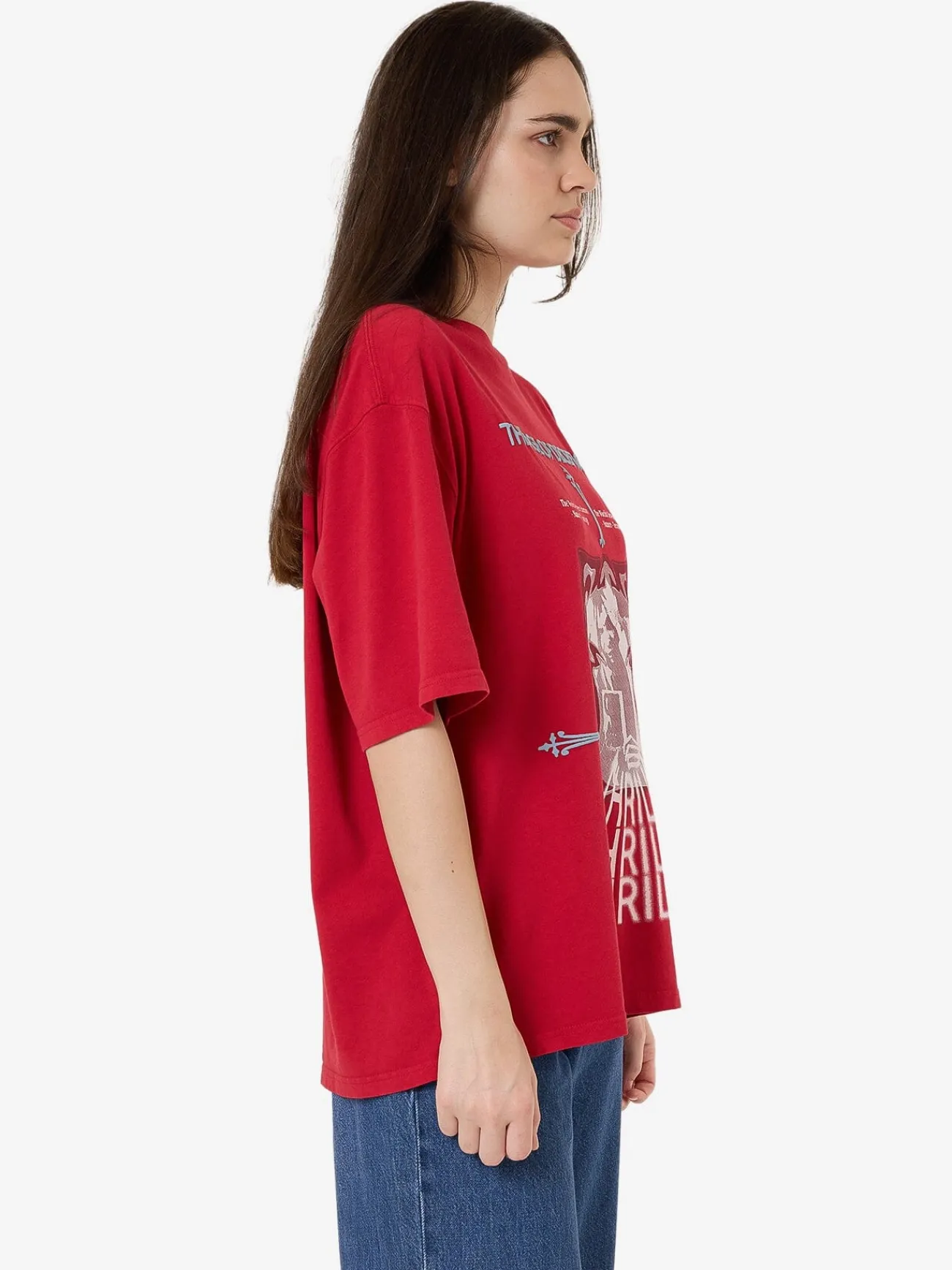 Fashion Thrills Age of Deception Oversized Tee - Chilli Pepper ChilliPepper