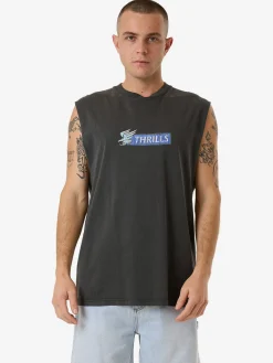 Outlet Thrills Allegiance Merch Fit Muscle Tee - Merch Black MerchBlack