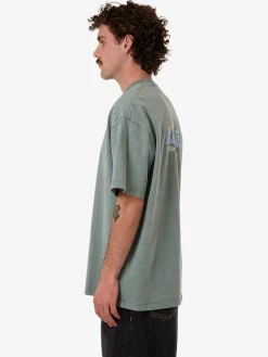 Best Thrills Ambient Connections Box Fit Oversize Tee - Chinois Green ChinoisGreen