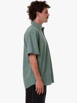 New Thrills Ambient Connections Short Sleeve Shirt - Chinois Green ChinoisGreen