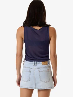 Outlet Thrills Anais Knit Tank - Estate Blue EstateBlue