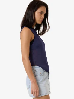 Outlet Thrills Anais Knit Tank - Estate Blue EstateBlue
