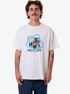 Discount Thrills Anarchy JAMES ADAMS Merch Fit Tee - White