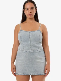 Fashion Thrills Anna Denim Skirt - Tainted Blue TaintedBlue
