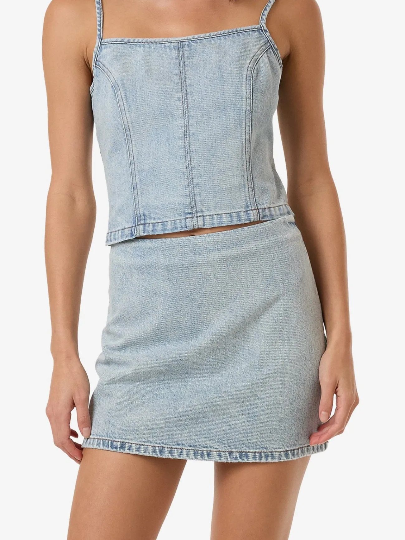 Fashion Thrills Anna Denim Skirt - Tainted Blue TaintedBlue