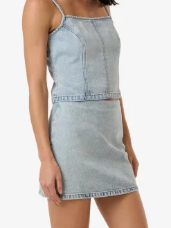 Fashion Thrills Anna Denim Skirt - Tainted Blue TaintedBlue