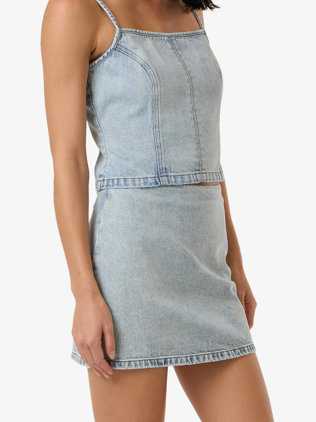 Fashion Thrills Anna Denim Skirt - Tainted Blue TaintedBlue
