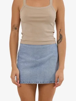 Clearance Thrills Anna Denim Skirt - Tempest Blue TempestBlue
