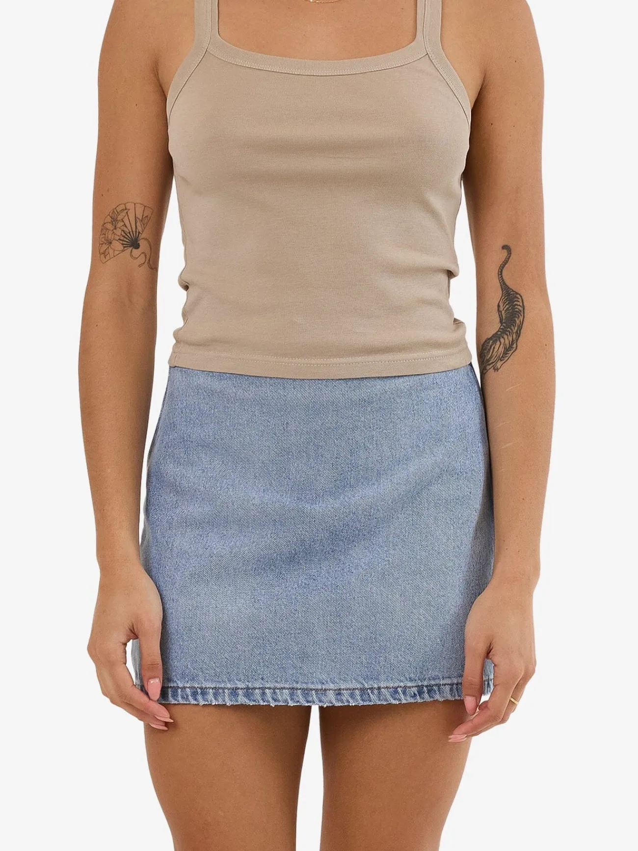 Clearance Thrills Anna Denim Skirt - Tempest Blue TempestBlue