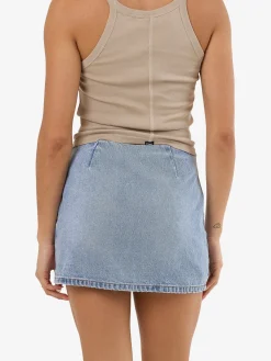 Clearance Thrills Anna Denim Skirt - Tempest Blue TempestBlue