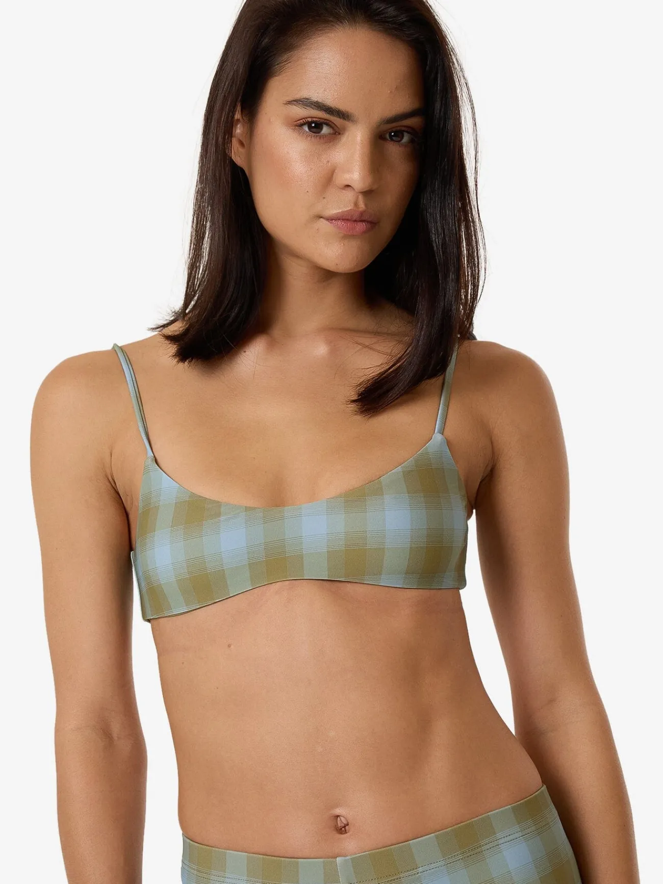 Discount Thrills Ansley Crop Bikini Top - Blue Stone BlueStone