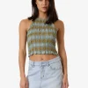 Discount Thrills Ansley Halter Top - Stone Blue StoneBlue