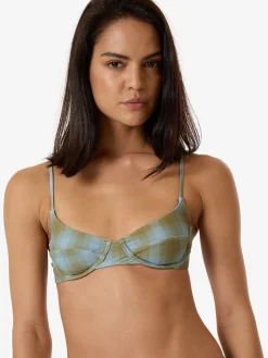Sale Thrills Ansley Underwire Bikini Top - Blue Stone BlueStone