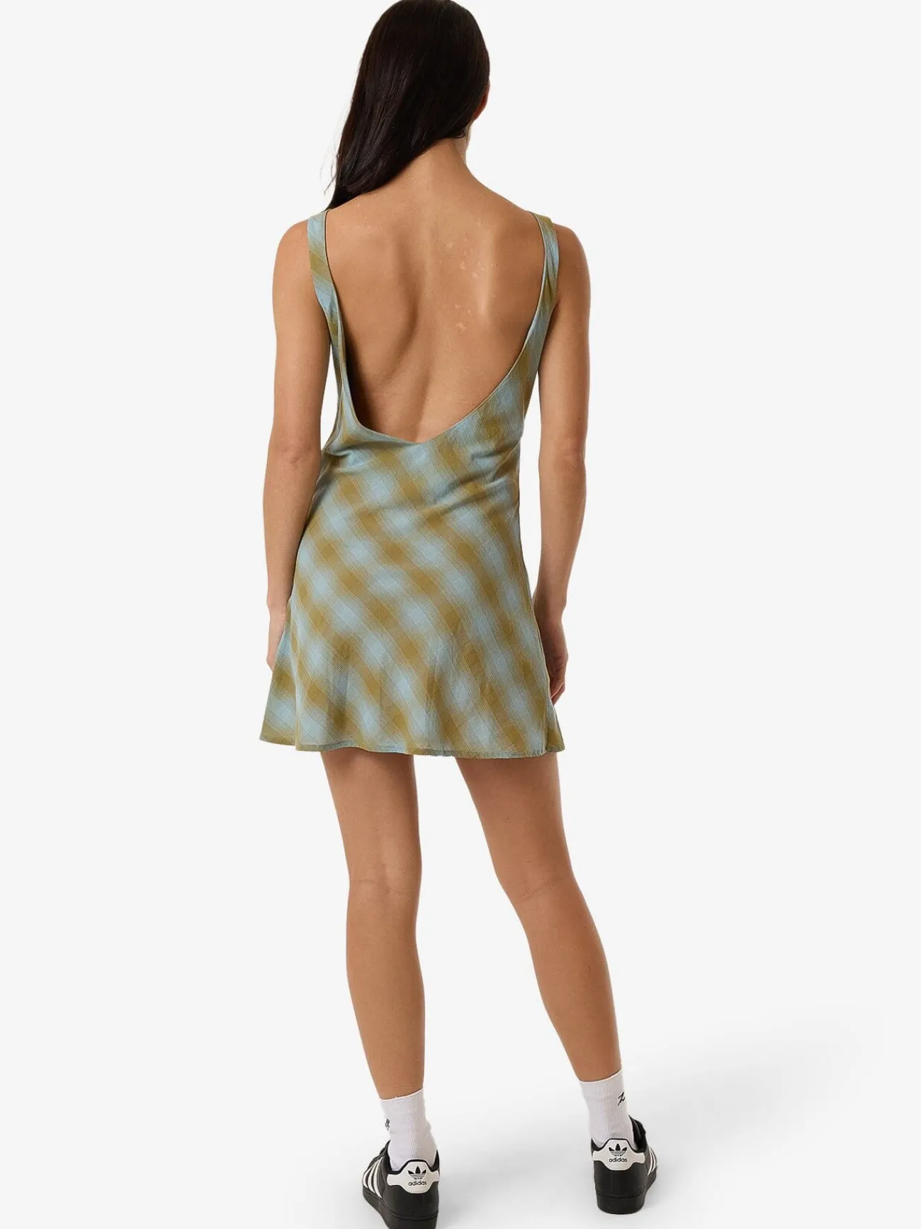 Best Thrills Ansley Xavier Mini Dress - Stone Blue StoneBlue