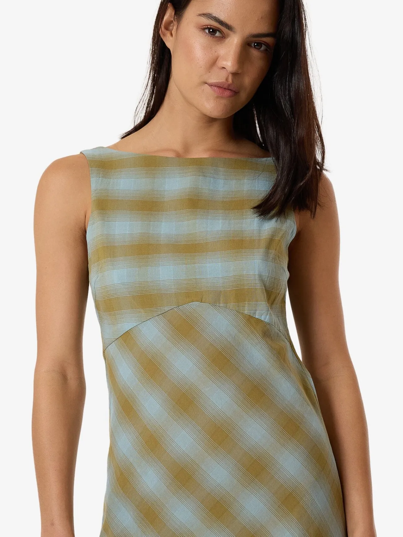 Best Thrills Ansley Xavier Mini Dress - Stone Blue StoneBlue