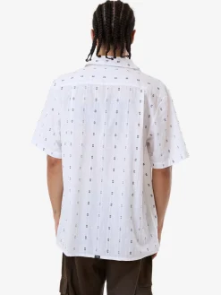 Outlet Thrills Anytime Bowling Shirt - Dirty White DirtyWhite