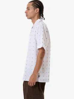 Outlet Thrills Anytime Bowling Shirt - Dirty White DirtyWhite