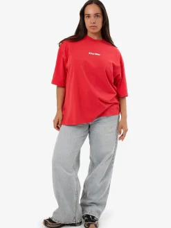 Sale Thrills Arena Oversized Tee - Flame Red FlameRed