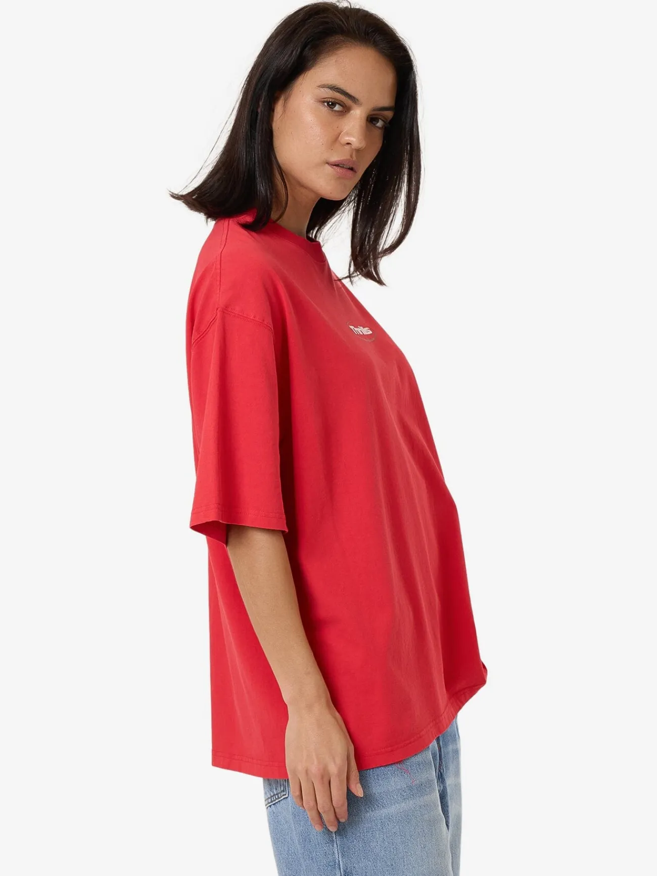Sale Thrills Arena Oversized Tee - Flame Red FlameRed