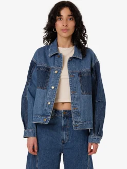 Outlet Thrills Bailey Jacket - Two Tone Blue TwoToneBlue