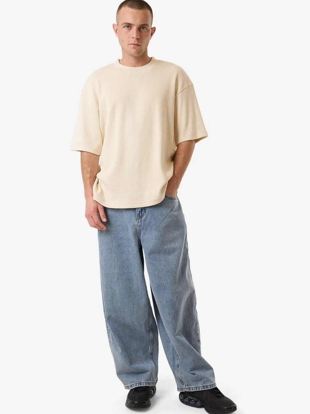 New Thrills Barrel Leg Jean - Garage Blue GarageBlue