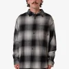 Best Thrills Barrio Long Sleeve Flannel Shirt - Black