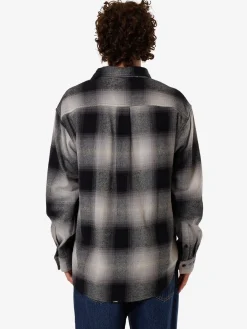 Best Thrills Barrio Long Sleeve Flannel Shirt - Black