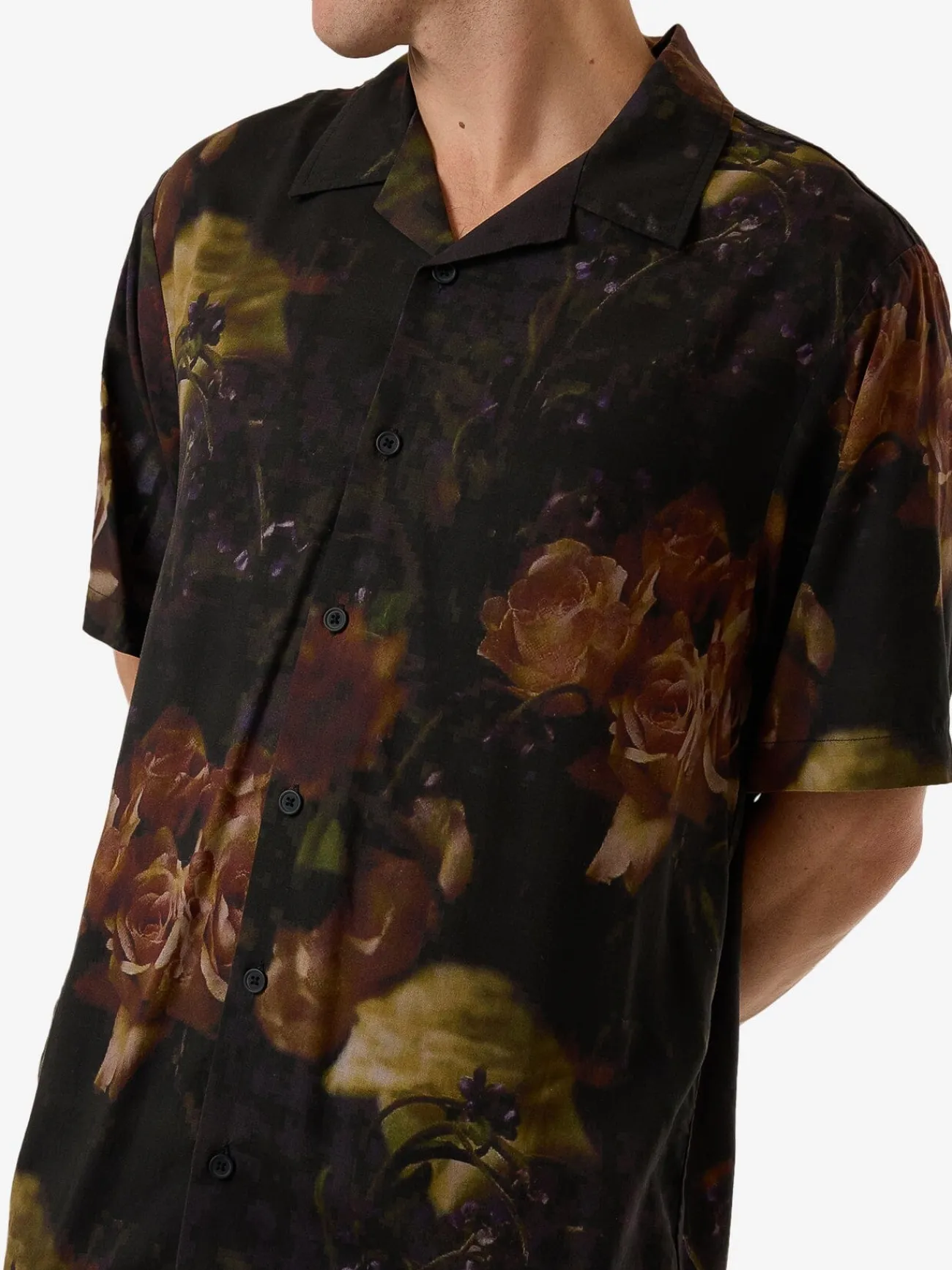 Best Thrills Beauty In Darkness Bowling Shirt - Mood Black MoodBlack