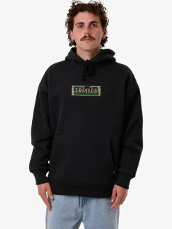 Online Thrills Behind It All Slouch Pull On Hood - Pirate Black PirateBlack