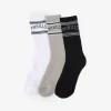 Sale Thrills Believe 3 Pack Sock - White - Quiet Grey - Black
