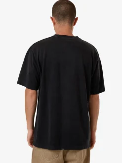 Online Thrills Beyond The Hills Oversize Fit Tee - Black Fade BlackFade