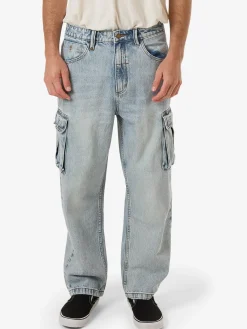New Thrills Big Slacker Denim Cargo Jean - Tainted Blue TaintedBlue