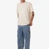 Fashion Thrills Big Slacker Denim Cargo Jean - Vintage Stone Blue VintageStoneBlue