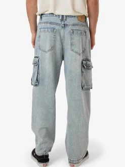 New Thrills Big Slacker Denim Cargo Jean - Tainted Blue TaintedBlue