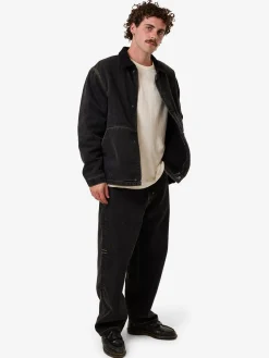 Clearance Thrills Big Slacker Denim Jean - Black Bull BlackBull