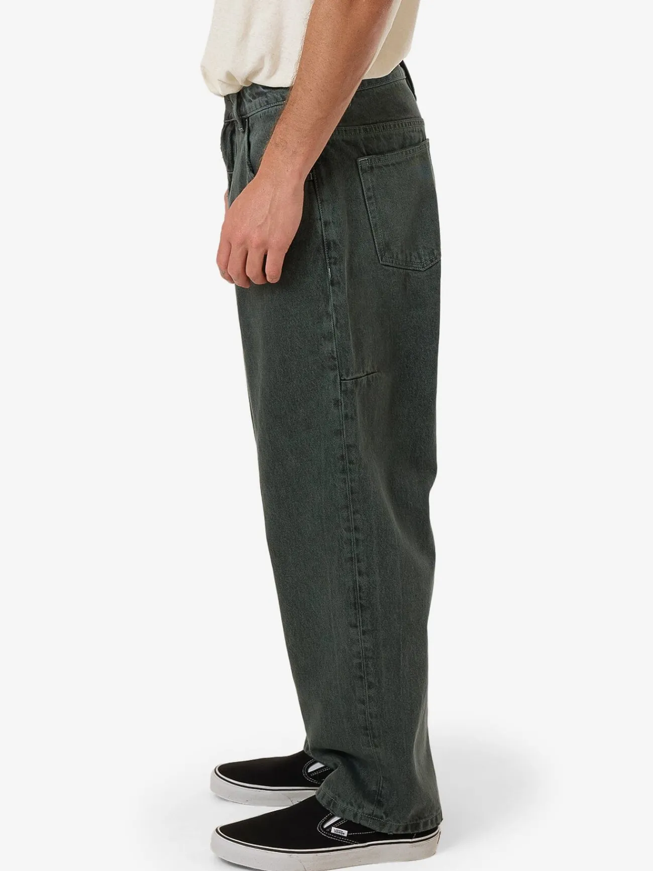 Fashion Thrills Big Slacker Denim Jean - Dark Forest DarkForest