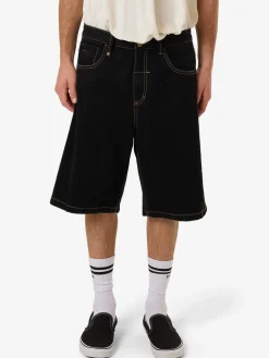 Hot Thrills Big Slacker Denim Short - Black Rinse BlackRinse