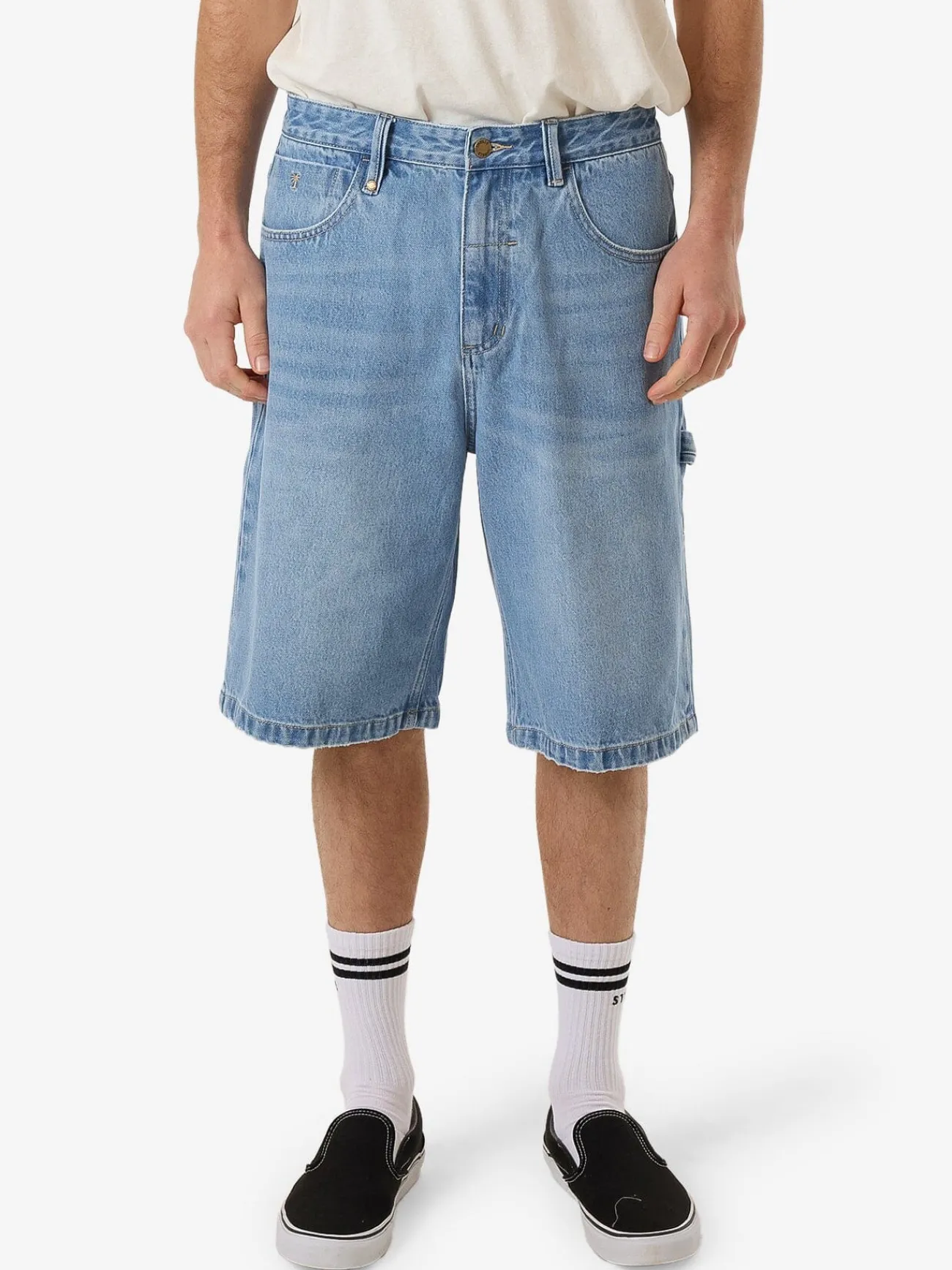 Discount Thrills Big Slacker Denim Short - Infinity Blue InfinityBlue