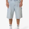 Discount Thrills Big Slacker Denim Short - Ether Blue EtherBlue