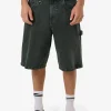 Clearance Thrills Big Slacker Denim Short - Dark Forest DarkForest