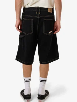 Hot Thrills Big Slacker Denim Short - Black Rinse BlackRinse