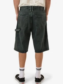 Clearance Thrills Big Slacker Denim Short - Dark Forest DarkForest