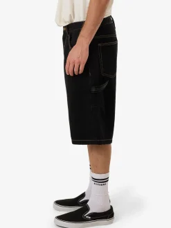 Hot Thrills Big Slacker Denim Short - Black Rinse BlackRinse
