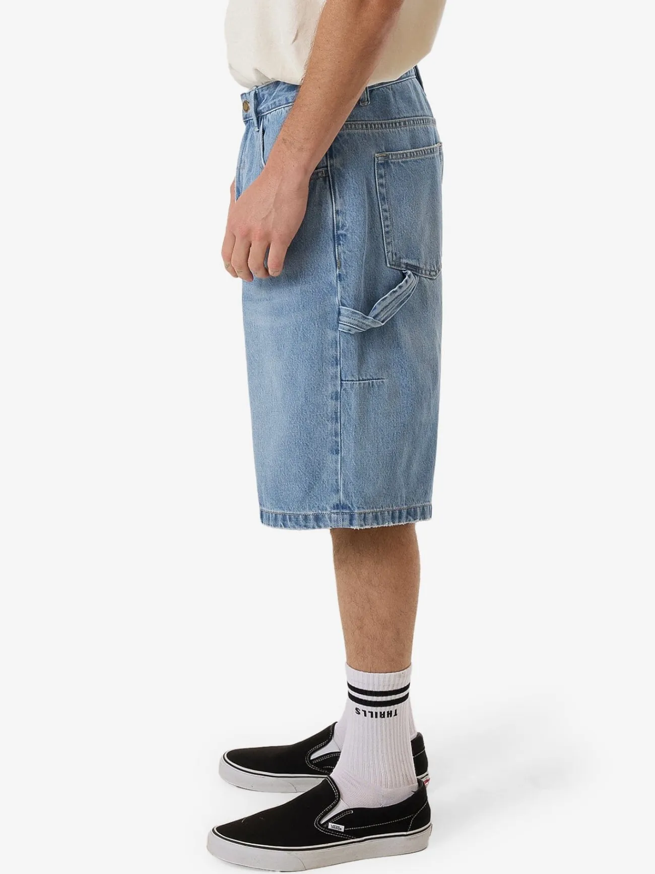 Discount Thrills Big Slacker Denim Short - Infinity Blue InfinityBlue