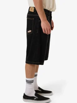 Hot Thrills Big Slacker Denim Short - Black Rinse BlackRinse