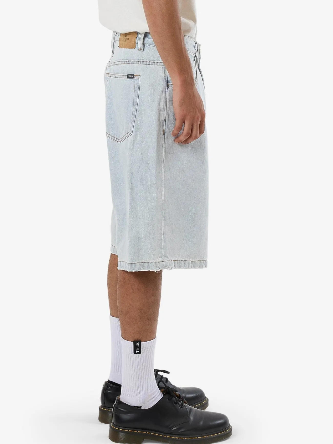Hot Thrills Big Slacker Denim Short - Dirty Fade DirtyFade