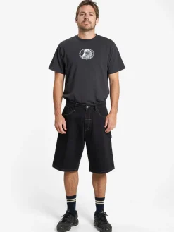 Online Thrills Big Slacker Denim Short - Black Rinse BlackRinse